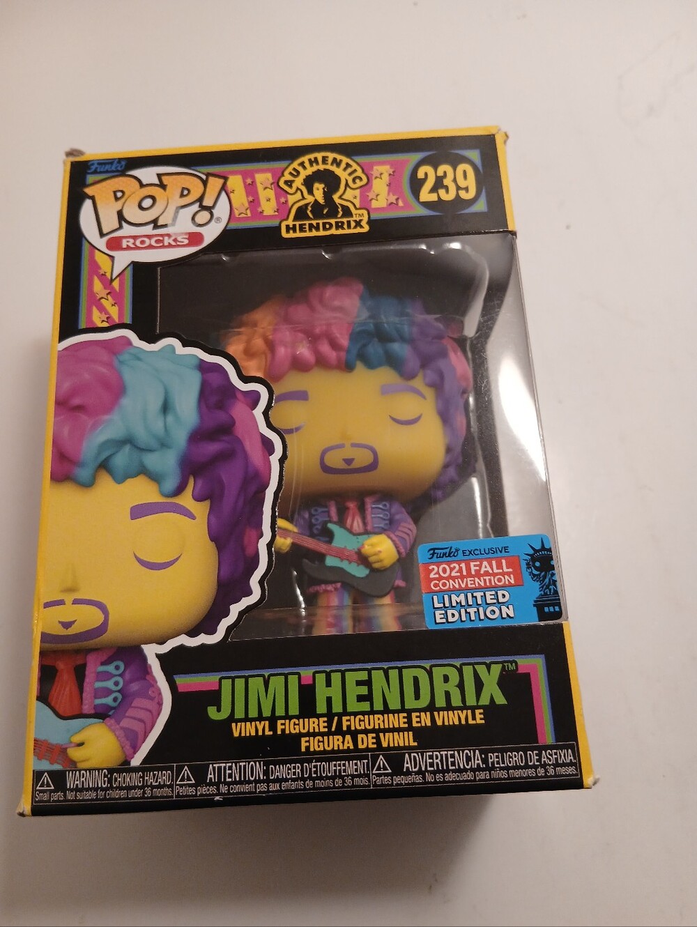 Funko Rocks Jimi Hendrix #239 2021 Fall Convention (Limited Edition)Vinyl Figure